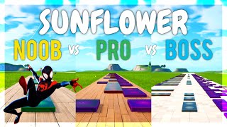 Sunflower - Noob vs Pro vs Boss (Fortnite Music Blocks)