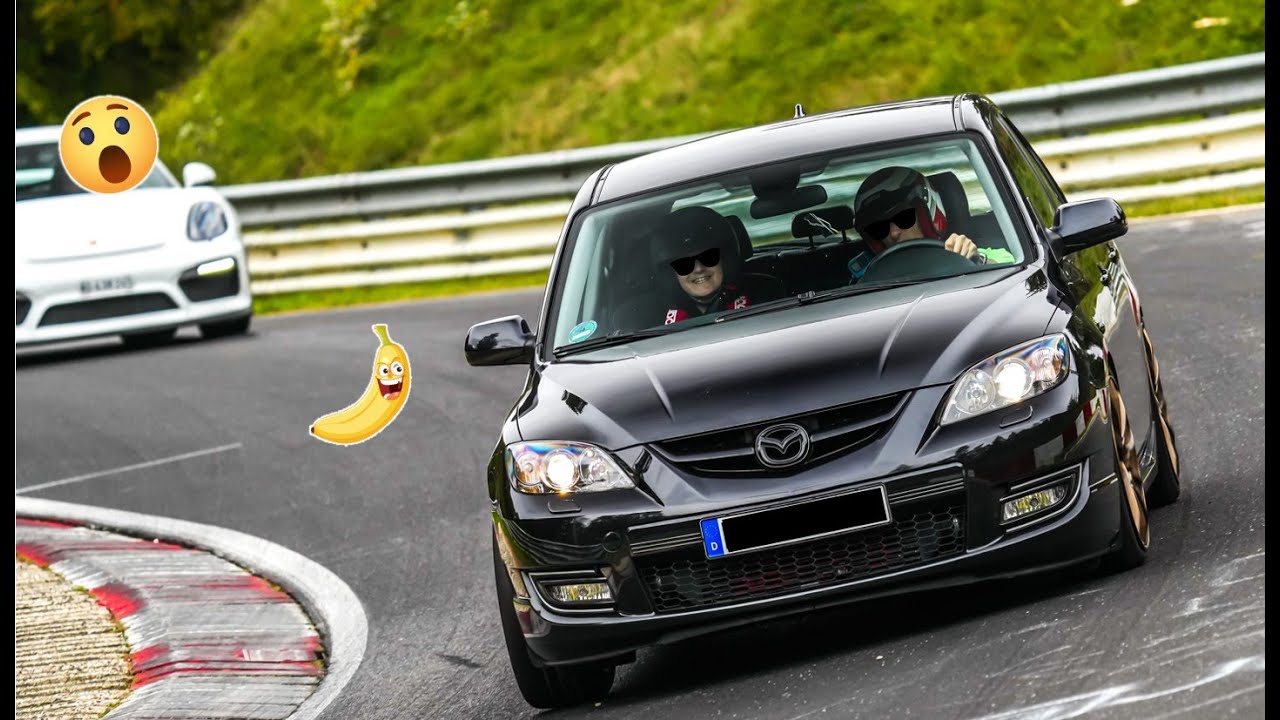 Mazda Mazdaspeed 3 MPS Porsche Hunter Nurburgring , Green Hell , Touristenfahrten , Racetrack