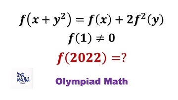 Find f(2022) | Recursion Formula | Olympiad Question