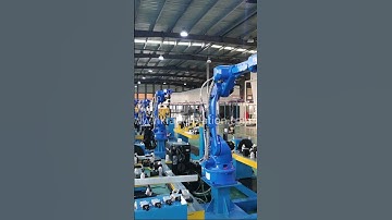 Our designed 500kg payload single-axis positioner  is equipped with #yaskawa welding robots.