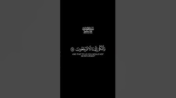 أفحسبتهم أنما خلقناكم عبثًا شاشة سوداء | كرومات قرآن كريم بصوت #إسلام_صبحي | #سورة_المؤمنون