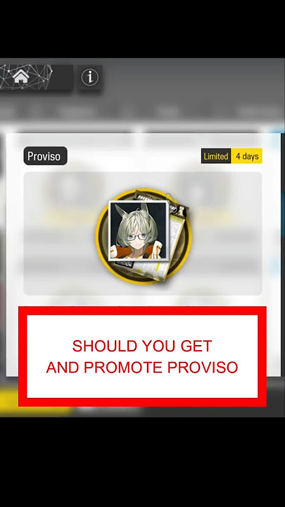 Should you get and promote Proviso | Arknights #明日方舟 #arknights