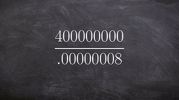 Learn how to divide two large and small numbers by converting to scientific notation
