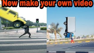 Throwing car/truck with hand using kinemaster app for tik tok screenshot 1