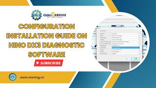 Configuration Installation Guide on HINO DX3 Diagnostic Software | OBDService screenshot 1