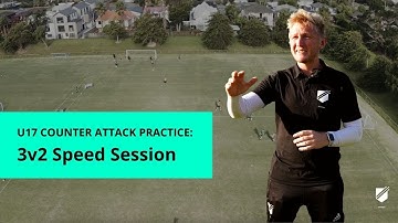 U17 Youth Soccer Counter Attack Practice: 3v2 Speed Session