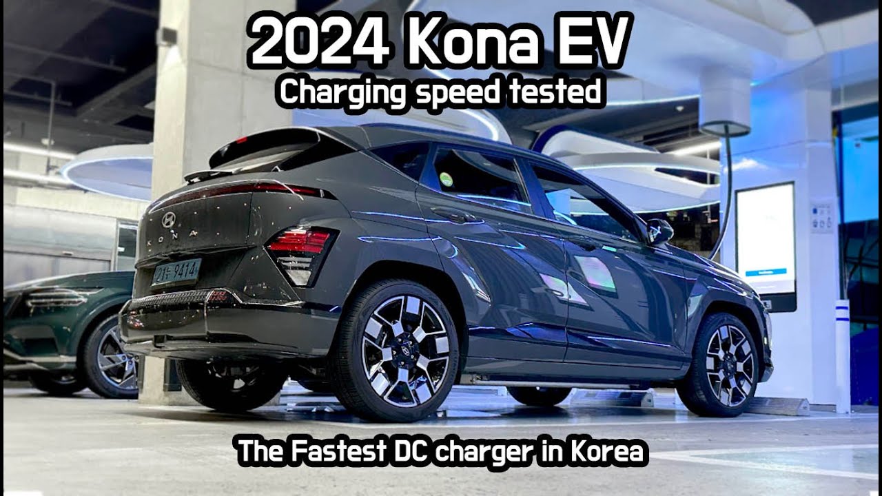 2024 Hyundai Kona Electric , Testing the charging speed with the