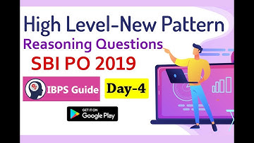 High Level New Pattern Reasoning Ability Questions For SBI PO 2019 (Day-04)