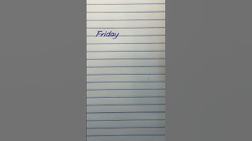 Friday in slanted & cursivewriting for beginners #shorts #cursive #handwriting #friday #slanted#art