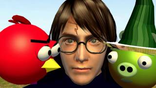 Harry Potter Deathly Hallows With The Angry Birds 3D Animated Mashup S