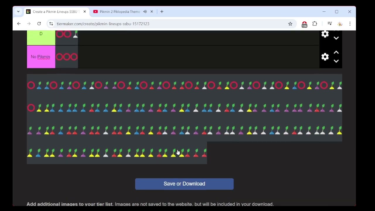A SSBU Olimar Pikmin Line Up Tier List