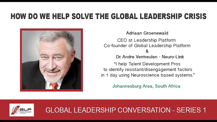 #GlobalLeadershi...  Dr. Andre Vermeulen of Neuro-...