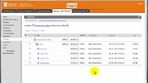 Attaching files for submission in the Assignments component of Connex