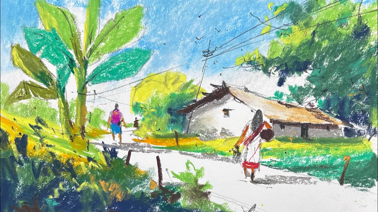 World best soft pastel tutorial how to create landscape by soft