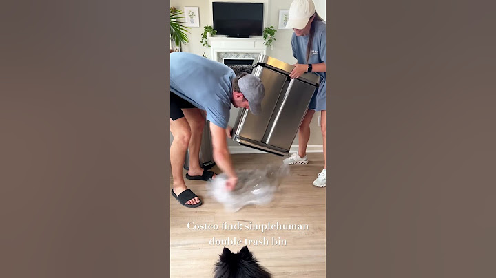 Unboxing our new double trash & recycle bin from Costco! #costco #simplehuman #kitchengadgets