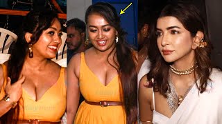 Ester Noronha And Manchu Lakshmi Beautiful Visuals At Adiparvam Movie Trailer Launch Mohan Babu