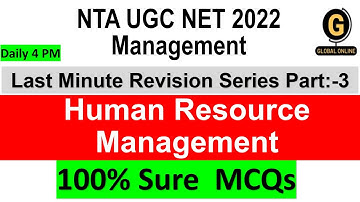 NTA UGC NET 2022 Management Unit 3  100% Sure MCQs
