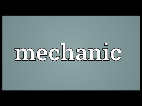 Mechanic Slang Meaning