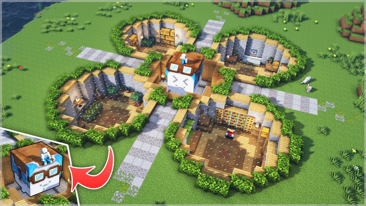 ⛏️ Minecraft :: Лучший подземный дом, если у тебя есть весёлый гаст 👻🏠