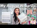 My August Wrap Up AND September TBR! ⭐️🫶🏼📖 (a month filled of great reads!)