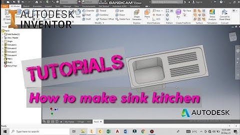 Autodesk inventor | How to make a Sink Kitchen