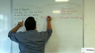 A-Level Further Maths D1-05 Roots of Polynomials: Cubic Examples 1