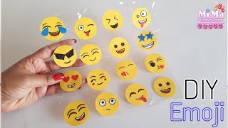 DIY Emoji Making idea |Easy and creative Emoji Stickers |mima easy art design #emoji #sticker