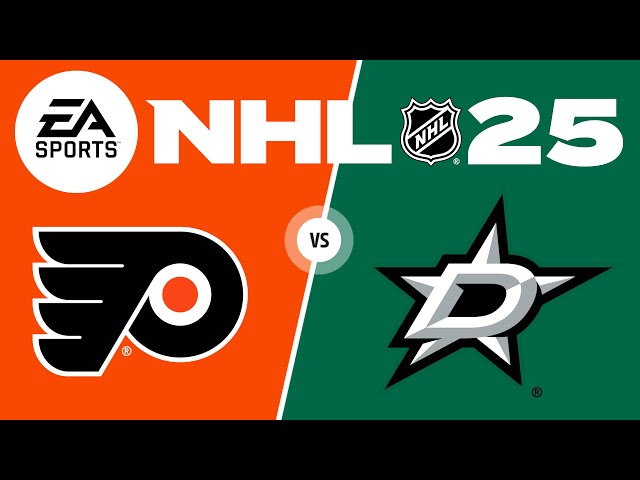 NHL 25 Full Season Playthrough - GAME 71 - Philadelphia Flyers vs Dallas Stars