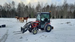 Our new tractor, Yanmar SA424 Cab.