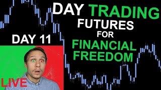 LIVE Day Trading Futures For Financial Freedom | Prop Firm Evaluation | Day 11