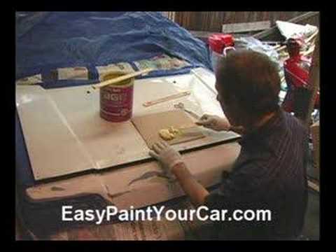 How To Paint A Car Your Self -PUTTY - YouTube