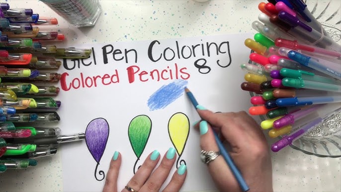 Gel Pen Coloring: Part 7 - Painting With Gel Pens 