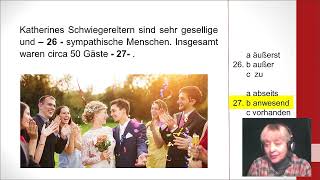 telc B2 Sprachbausteine Katherines Hochzeit by Deutsch global 3,661 views 2 years ago 9 minutes, 10 seconds