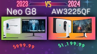Samsung Neo G8 (2023) VS Alienware AW3225QF (2024) | Mini LED VS QD-OLED Monitor Comparison