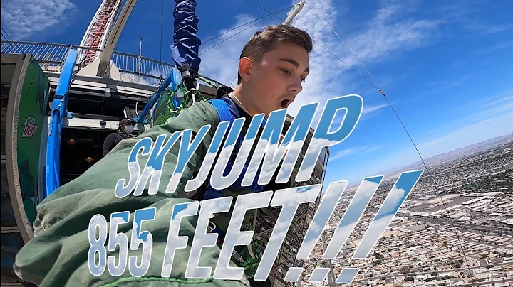 Stratosphere Tower SKYJUMP Las Vegas 4K 60fps  |Reaction|