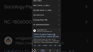 How to download old question paper #shorts #vnsgu #ba #sem-2#exampaper