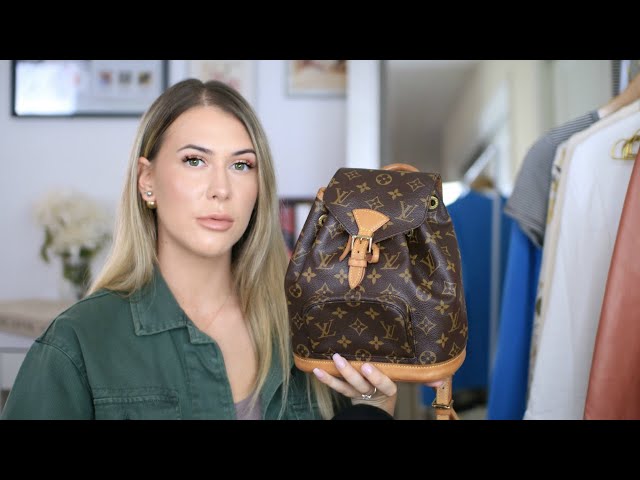 LOUIS VUITTON NEW RELEASE MONTSOURIS PM BACKPACK REVIEW! MOD SHOTS ❤ 