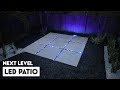 How I took my patio to the next level ( Concrete patio with LED )