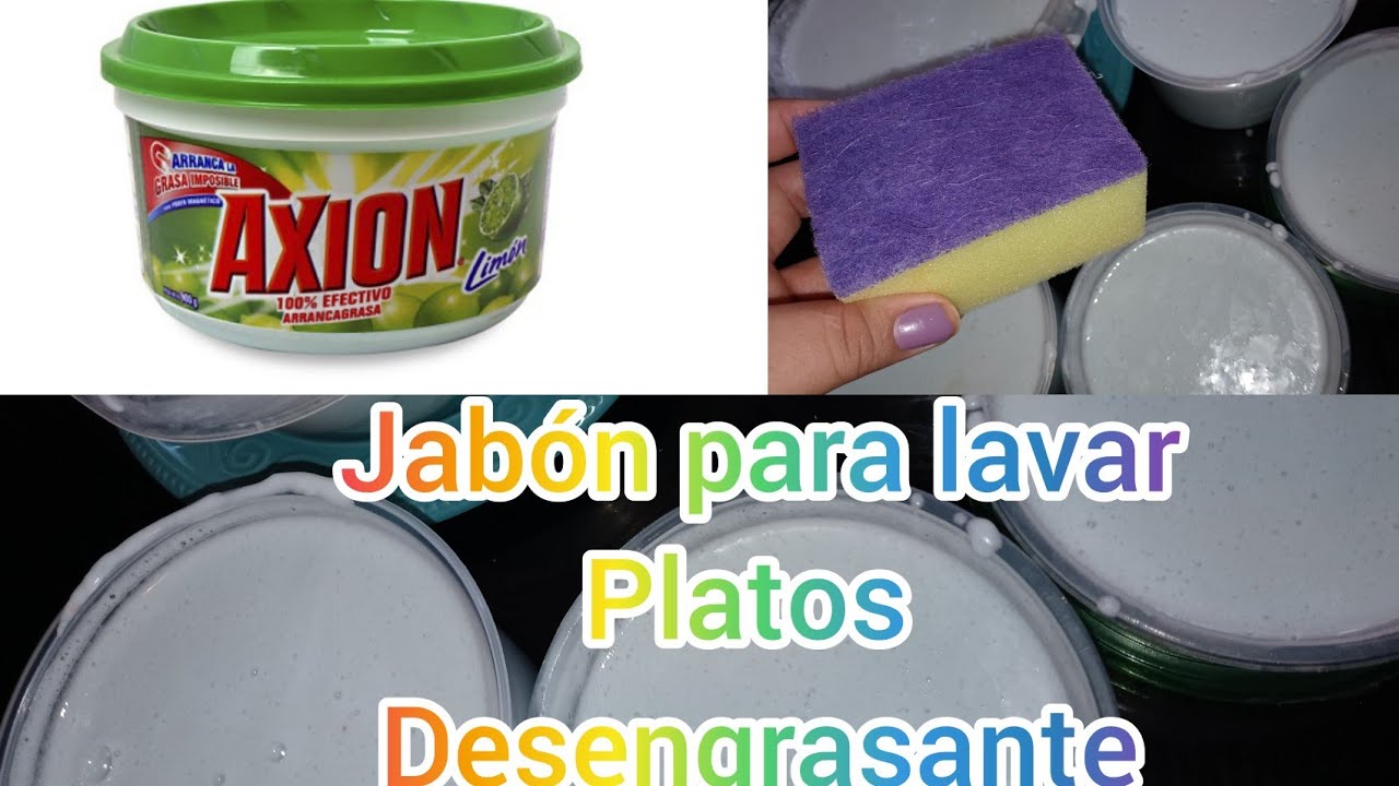 Jabón para lavar platos en crema súper desengrasante