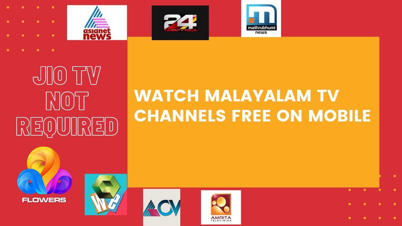 Watch Malayalam TV Channels free 2021 YouTube