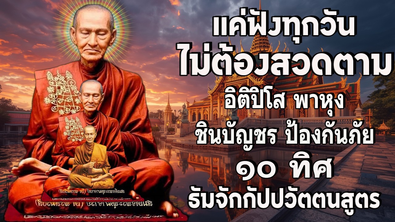 อิติปิโส พาหุง ชินบัญชร ป้องกันภัย ๑๐ ทิศ I มหาเมตตาใหญ่ ยอดพระกัณฑ์ไตรปิฎก ธัมจักกัปปวัตตนสูตร