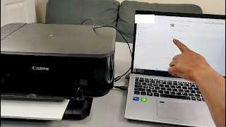 How To Connect Canon Pixma MG3600 To Computer with a USB Cable