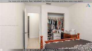 3080 Nw 20 Ct Fort Lauderdale, Fl 33311 For Sale Call Dayansi 786-520-0208 Or Felipe 305-323-2052