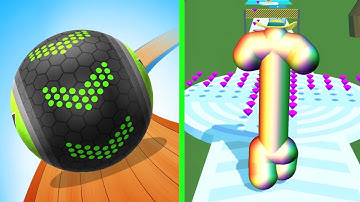 Going Balls Vs Tall Man Run Walk through Android iOS Game play DWQ43