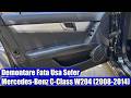 Demontare Fata / Panou Interior Ușa (portiera) Stânga Șofer Mercedes-Benz C-Class W204 (2008-2014)