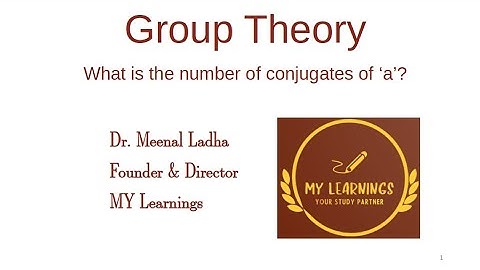 #136: What is the number of conjugates of 