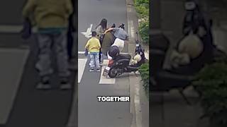 Stranger's Kind Act Help The Old Man Fall Alone In The Middle Of A Road #kindness #care #help 🧡 🥺🥺😥