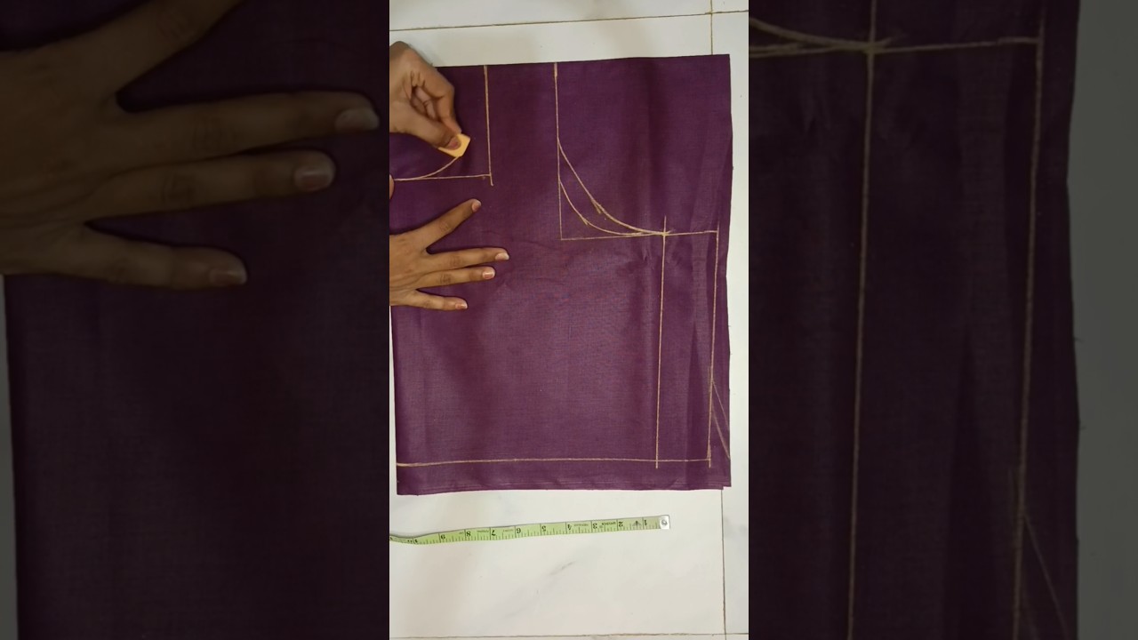 Long frock body part cutting 