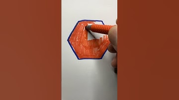 Hexagon Painting| Hexagon Drawing | How to Drawing Hexagon  #shorts