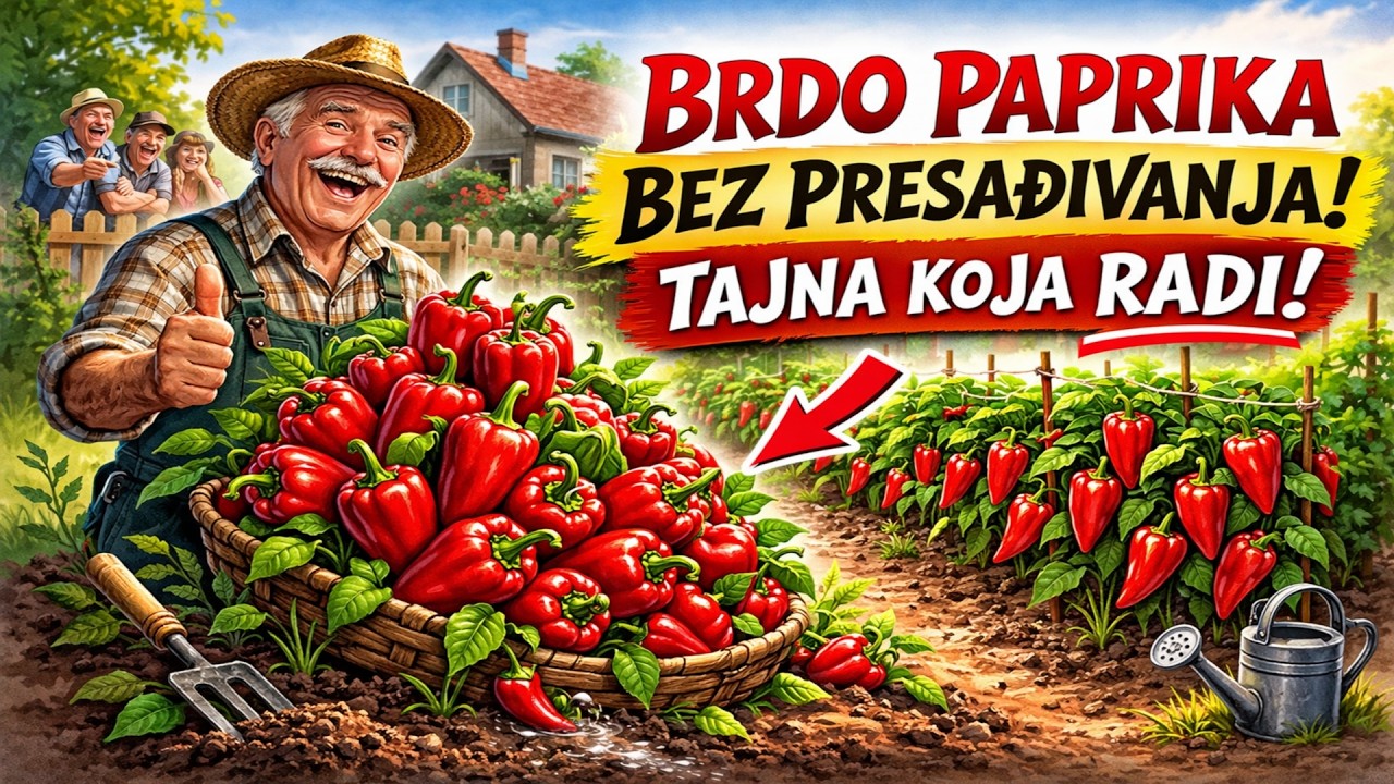 SUSJEDI SU MI SE SMIJALI, a ja sam uzgojio BRDO paprika BEZ PRESAĐIVANJA! Metoda za lijenčine koja